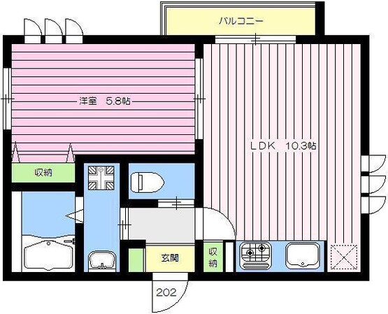 中野駅 徒歩10分 2階の物件間取画像